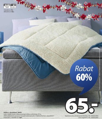 Kołdra z "barankiem" BAGN promocja w Jysk