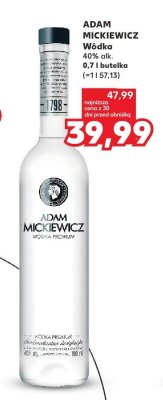 Wódka 0,7 l Adam Mickiewicz promocja w Kaufland