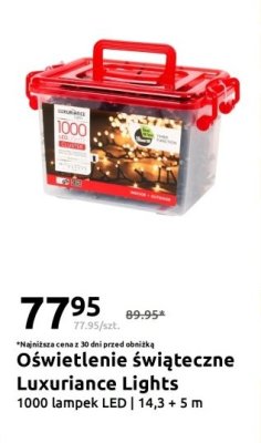 Oświetlenie świąteczne Luxuriance Lights 1000 lampek LED promocja w Action