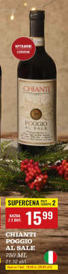 Wino Chianti Poggio Al Sale 750 ML promocja w Biedronka