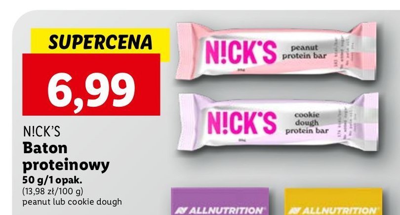 Baton proteinowy cookie dough Nick's promocja