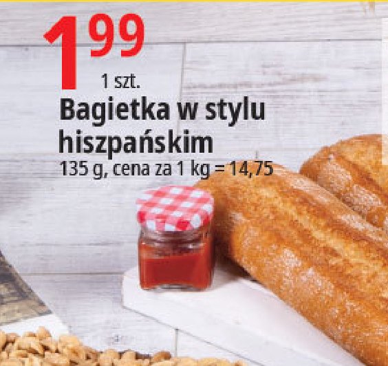 Bagietka hiszpańska Piekarnia e.leclerc promocja
