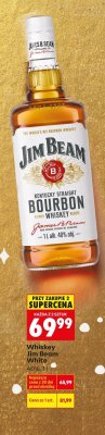 Whiskey Jim Beam White 1 l promocja w Biedronka