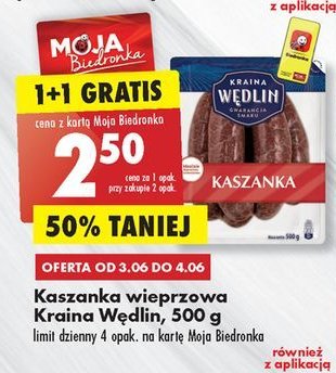 Kaszanka wieprzowa Kraina wędlin promocja