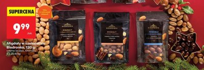 Migdały w czekoladzie 120 g tiramisu promocja w Biedronka