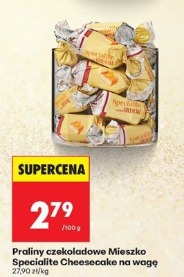 Praliny czekoladowe Mieszko Specialite Cheesecake na wagę promocja w Biedronka