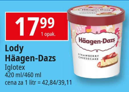 Lody strawberry cheesecake Haagen-dazs promocja