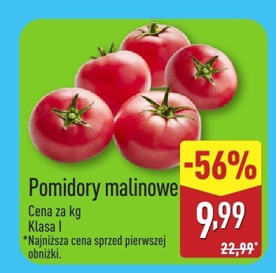 Pomidory malinowe promocja w Aldi
