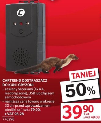 Odstraszacz Cartrend do kun i gryzoni promocja w Selgros