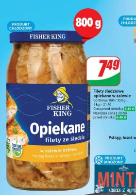 Filety 艣ledziowe opiekane w zalewie octowej Fisher king promocja