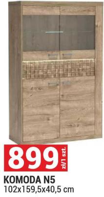Komoda N5 RIBBECK 102x159,5x40,5 cm promocja w Merkury Market