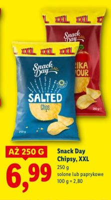 Chipsy, XXL paprykowe promocja w Lidl