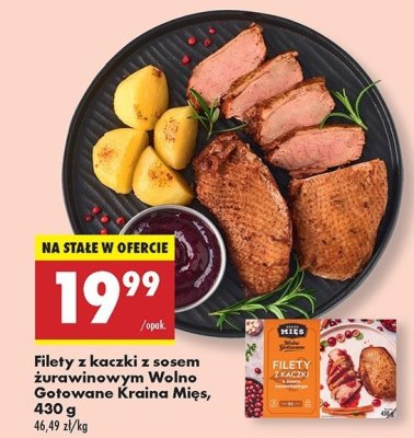 Filety z kaczki z sosem żurawinowym Kraina mięs promocja