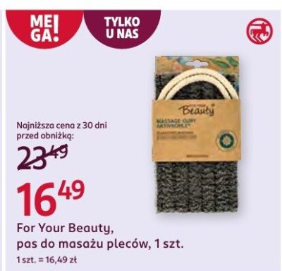 Pas do masażu pleców  promocja w Rossmann