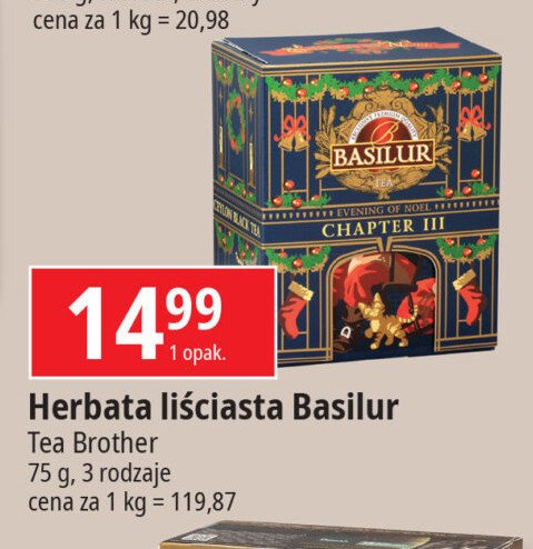 Herbata evening of noel chapter iii Basilur promocja w Leclerc