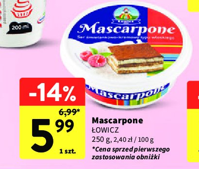Ser mascarpone 艁owicz 1906 promocja