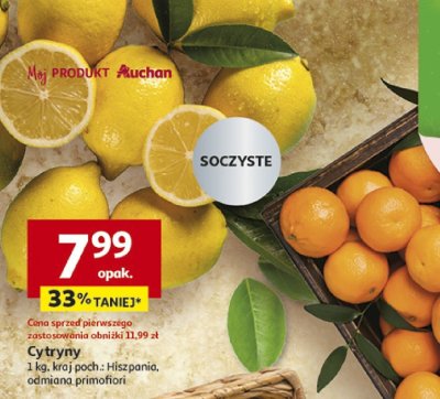 Cytryny promocja w Auchan
