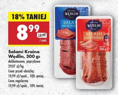 Salami paprykowe Kraina wędlin promocja