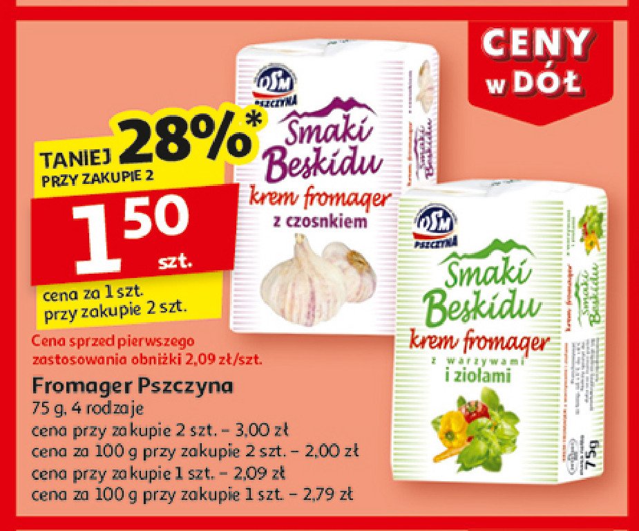 Krem fromader z czosnkiem promocja w Auchan