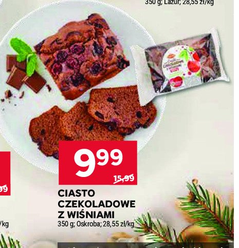 Ciasto czekoladowe z wiśniami Oskroba promocja w Stokrotka