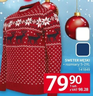 Sweter męski, rozmiary: S-2XL promocja w Selgros
