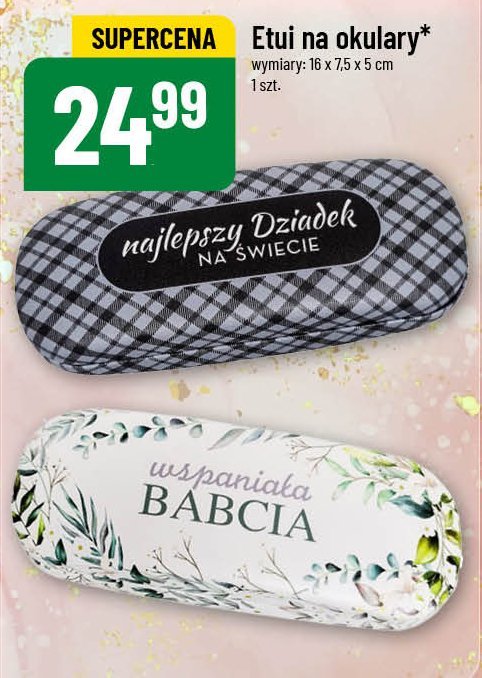 Etui na okulary - dzień babci promocja