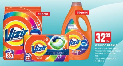 Proszek do prania Vizir Color Fresh 22 szt. promocja w Chorten