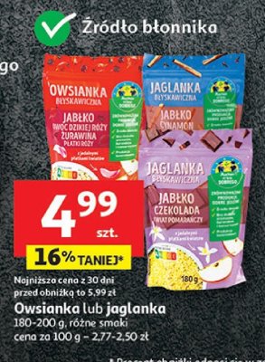 Owsianka lub Jaglanka 180-200 g, różne smaki Auchan promocja w Auchan