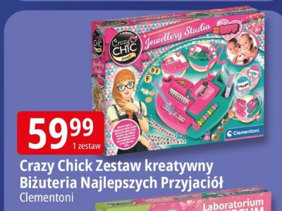 Crazy Chick Zestaw kreatywny Biżuteria Najlepszych Przyjaciół Clementoni promocja w Leclerc