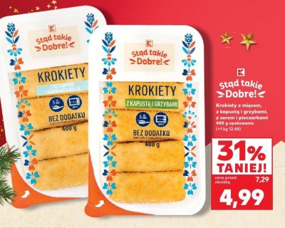 Krokiety z kapustą i grzybami promocja w Kaufland
