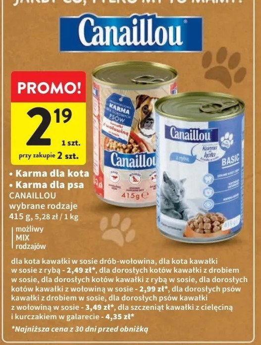 Pokarm dla kota z rybą Canaillou promocja