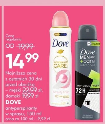 DOVE antyperspiranty w sprayu promocja w Super-Pharm
