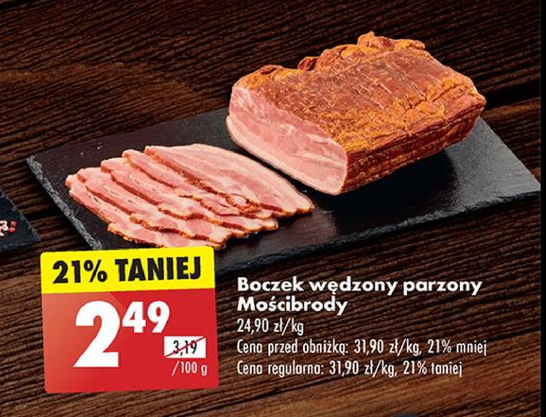 Boczek wędzony Mościbrody promocja