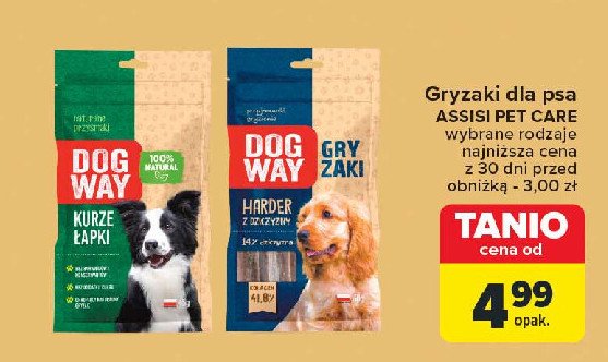 Kurze łapki Dogway promocja w Carrefour