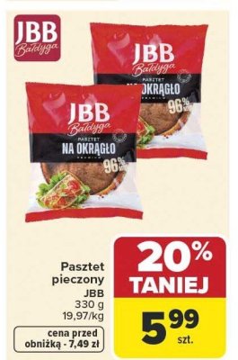 Pasztet pieczony JBB promocja w Carrefour Market