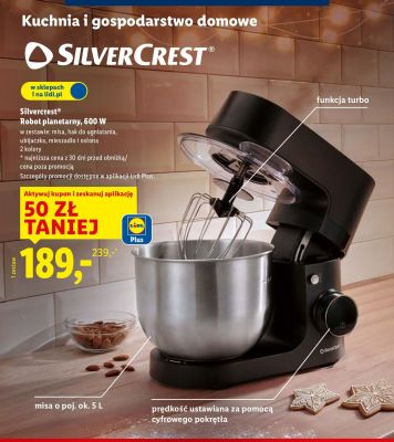 Robot planetarny Silvercrest, 600 W promocja w Lidl