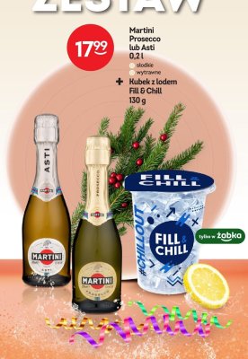 ZESTAW Martini Prosecco lub Asti 0,2l + Kubek z lodem Fill & Chill 130g promocja w Żabka