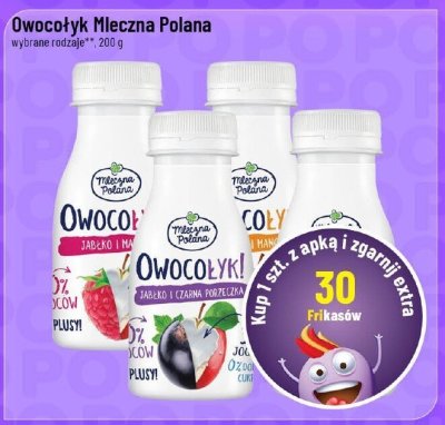 Napój Owocołyk wybrane rodzaje Mleczna Polana promocja w POLOmarket