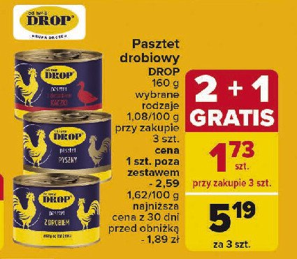 Pasztet pyszny drobiowy Drop promocja