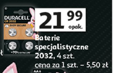 Baterie cr 2032 Duracell promocja w Auchan