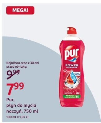 Płyn do mycia naczyń Power, 750 ml promocja w Rossmann
