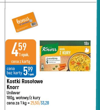 Rosół z kury w kostkach Knorr promocje