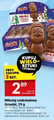 Mikołaj czekoladowy Grzeski, 29 g promocja w Twój Market