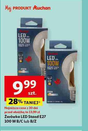 Żarówka led e27 100w barwa ciepła Auchan promocja