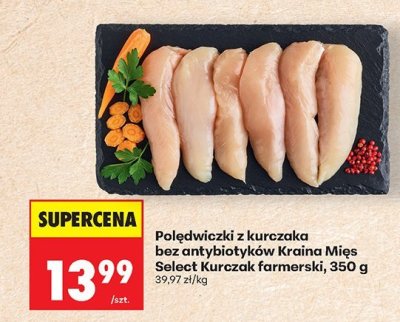 Polędwiczki z kurczaka bez antybiotyków Kurczak farmerski 350g promocja w Biedronka
