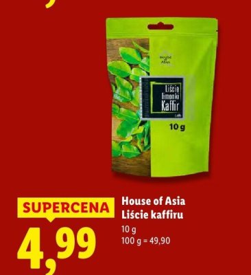 Liście kaffiru House of Asia promocja w Lidl