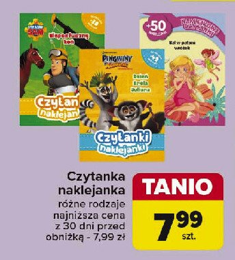 Czytanki naklejanki. pingwiny z madagaskaru. dzień króla juliana promocja