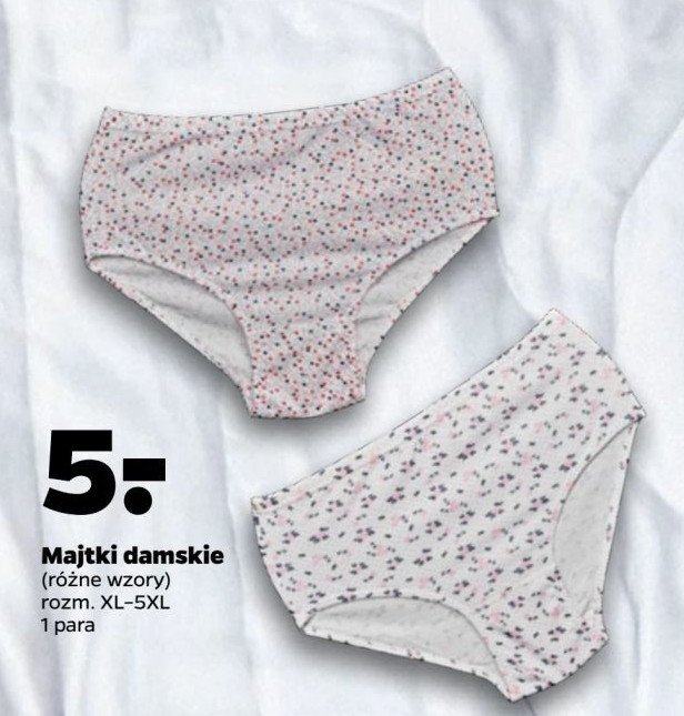 Majtki damskie xl-5xl promocja w Netto