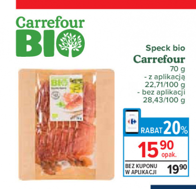 Speck w plastrach Carrefour bio promocja