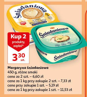 Margaryna Śniadaniowa o smaku solonego masła promocja
